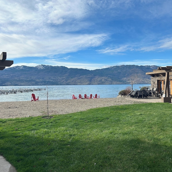 Private beach