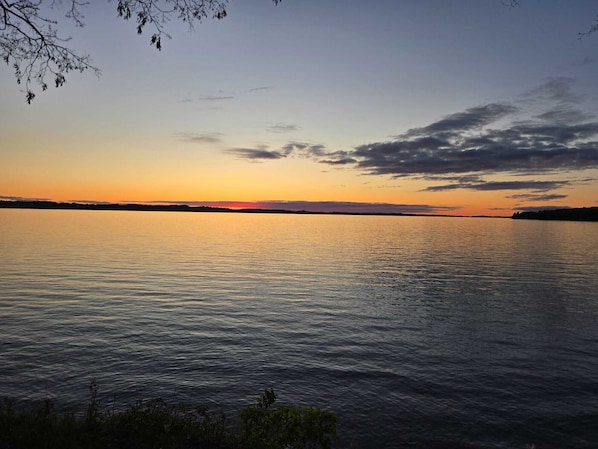 Serene sunsets from the west facing yard