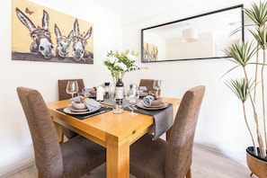 Dining area set up for 4people