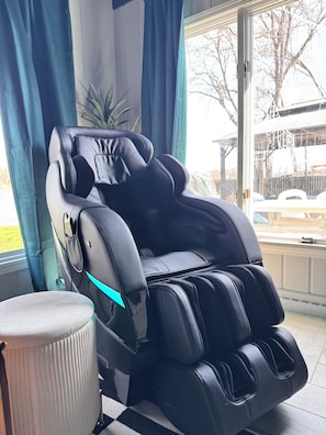 Let the heated massage chair work on those tired muscles