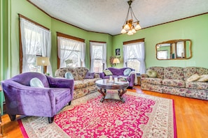 Living Room | Window A/C Unit | Free WiFi | 1st Floor