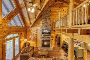 Warm up by fireplace! 