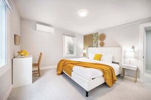 Here is the bedroom with the king size bed!