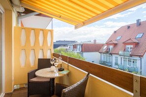 Blick vom Balkon