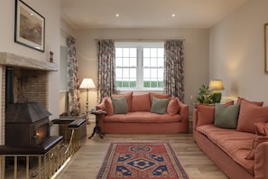New Ladykirk Farmhouse - the sitting room in the open-plan kitchen and living space