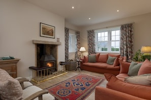 New Ladykirk Farmhouse - the sitting room in the open-plan kitchen and living space
