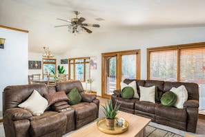 The upstairs living room.