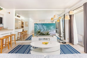 Relax in the living room and enjoy your favorite shows