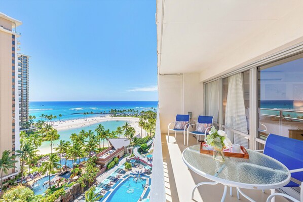Take in stunning ocean views right from your private balcony