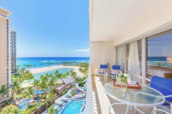 Take in stunning ocean views right from your private balcony