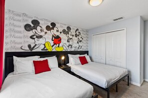 Bedroom 3 with 2 double beds