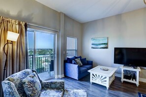 Living Room with Balcony Access