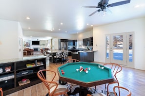 Open Game Room w/ Multipurpose Game Table