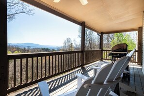 Laurel Mountain Lodge's relaxing deck