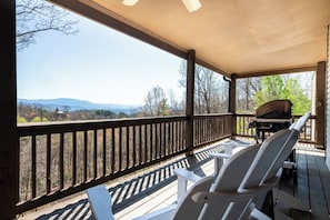 Laurel Mountain Lodge's relaxing deck