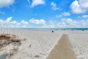 Walk out to beach