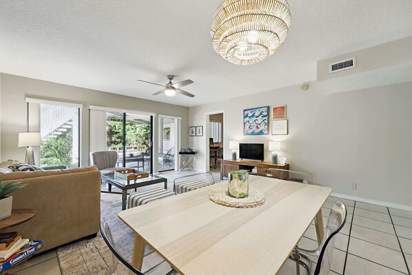 Make mealtime memories together at the dining table, seating 4