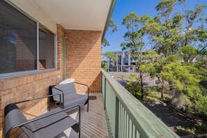 Step onto your private balcony for some fresh air or sip your morning brew—an easy way to start or end your day.