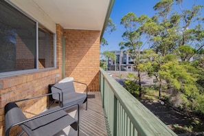 Step onto your private balcony for some fresh air or sip your morning brew—an easy way to start or end your day.