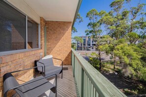 Step onto your private balcony for some fresh air or sip your morning brew—an easy way to start or end your day.