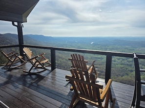 Panoramic views from the back porch