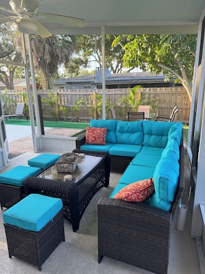 Screened in porch