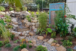 Tranquil water features throughout the property create a soothing ambiance, enhancing your getaway experience.