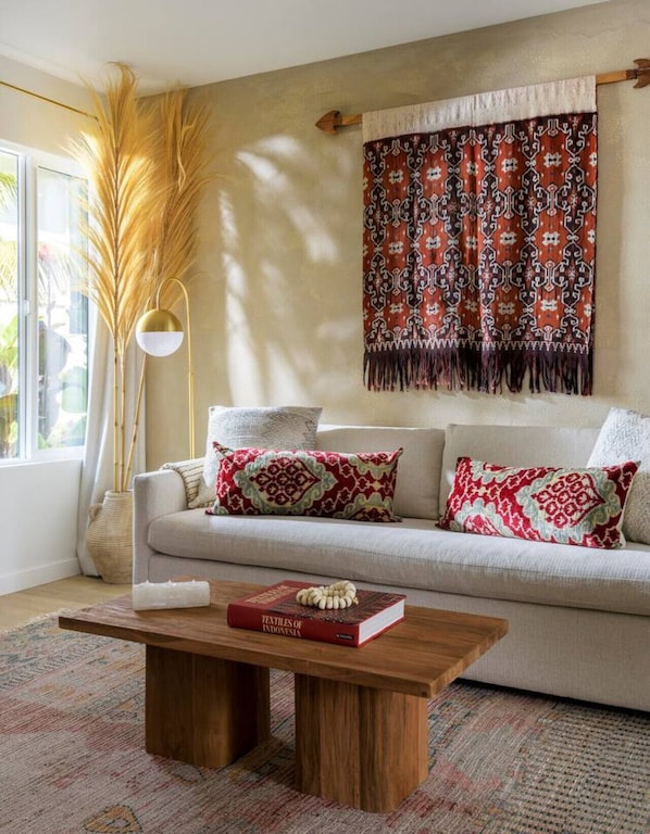 Beautifully curated touches of design throughout the space.