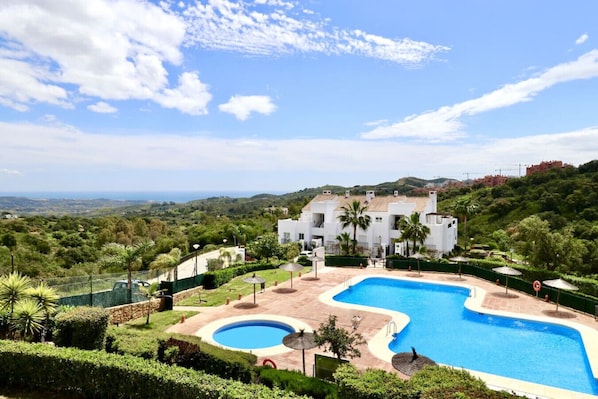 Immerse yourself in a serene escape with pool nestled in lush nature meets breathtaking sea views—your perfect blend of tranquility and luxury