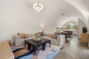 Living Room with Sectional and TV