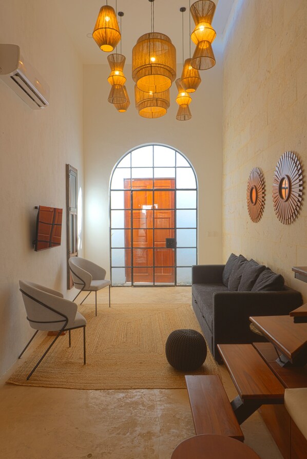 2-story living room