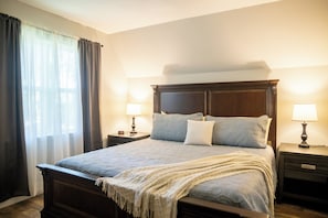 Primary Bedroom with King bed and Smart TV