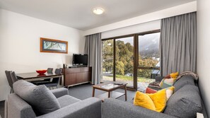 Living, patio, dining