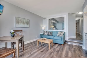 Seaside serenity in the living room