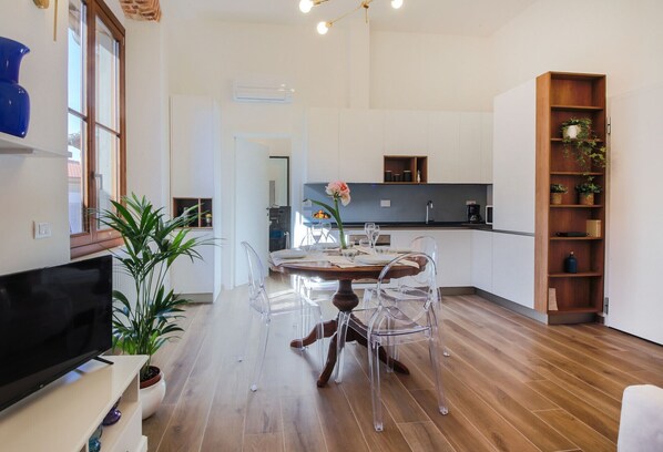 Kitchen and living area