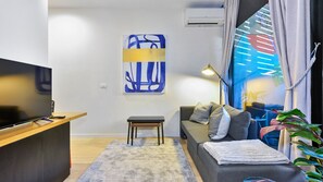 Living area with TV