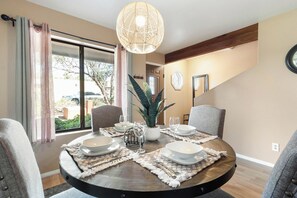Dining area with seating for four (4)