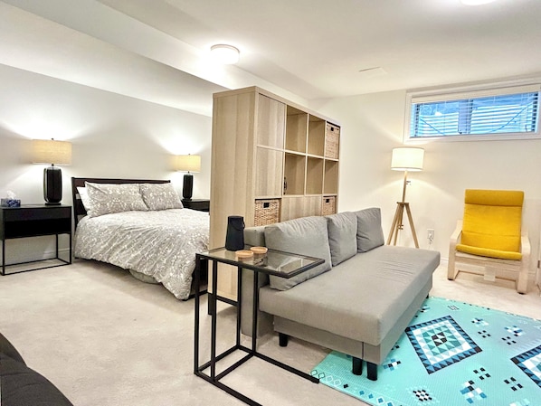 Living Room and Bedroom