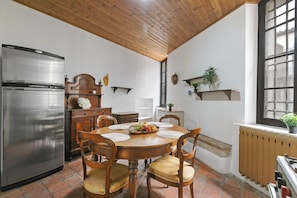 Kitchen and dining area