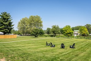 Plenty of outdoor space to run around, host an event or gather with family and friends