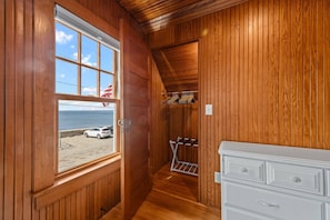 Ocean view from queen bedroom with large closet