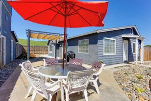 Patio | Grill | Outdoor Dining Area | Mountain Views