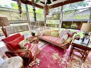 Outside Porch with windows
