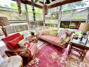 Outside Porch with windows