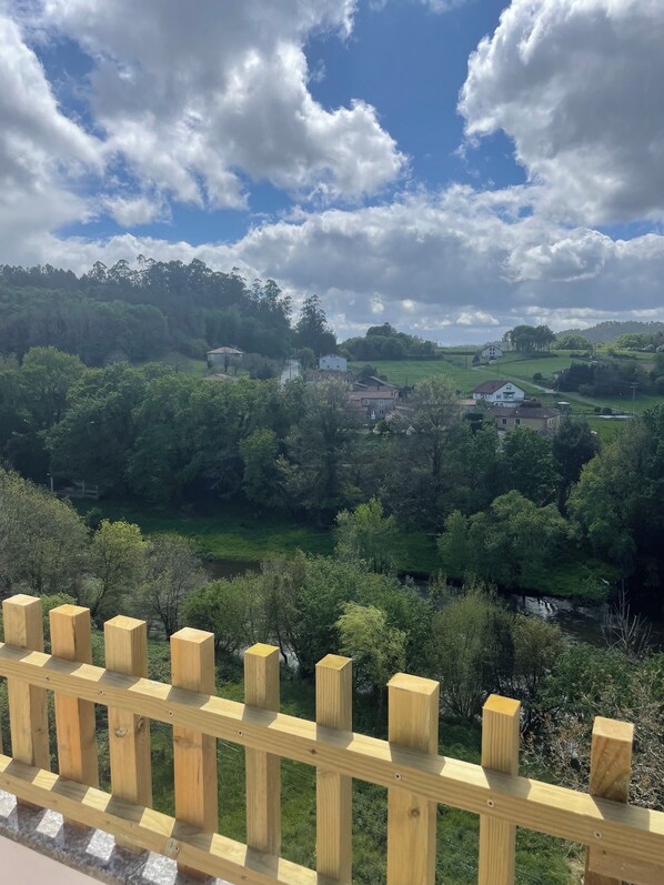 Blick von der Unterkunft