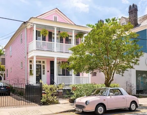Experience the perfect blend of Southern charm and modern comfort in our beautifully restored pink house.