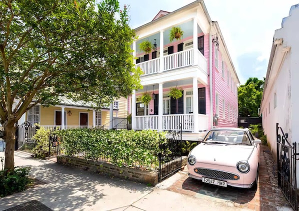 Experience the perfect blend of Southern charm and modern comfort in our beautifully restored pink house.