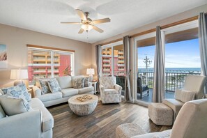 Living Area with Balcony