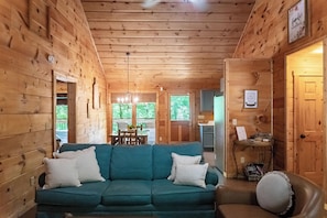 Main level living and dining room