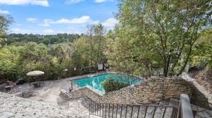Dive into bliss: A poolside escape perfect for lazy afternoons and sunny dips.